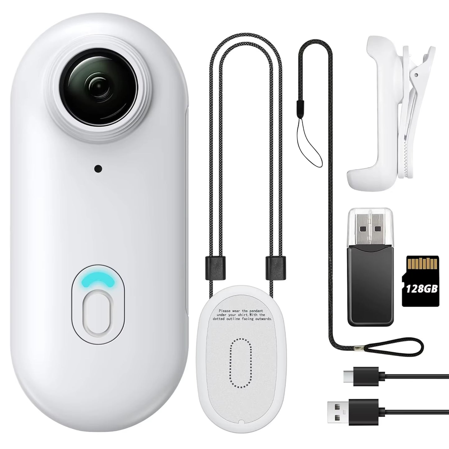 Thumb Action Body Camera 4K With FREE 128 GB Micro SD
