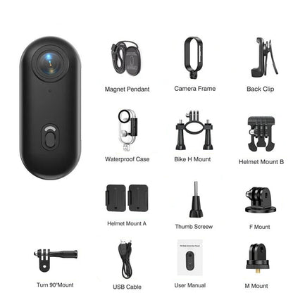 Thumb Action Body Camera 4K With FREE 128 GB Micro SD